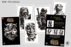 Black & Gray Tattoo Stencils: 155 Procreate Brushes (Digital Download)