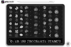 Rose Tattoo Design Kit: Procreate Stamps, Stencils (150+ PNG Files)