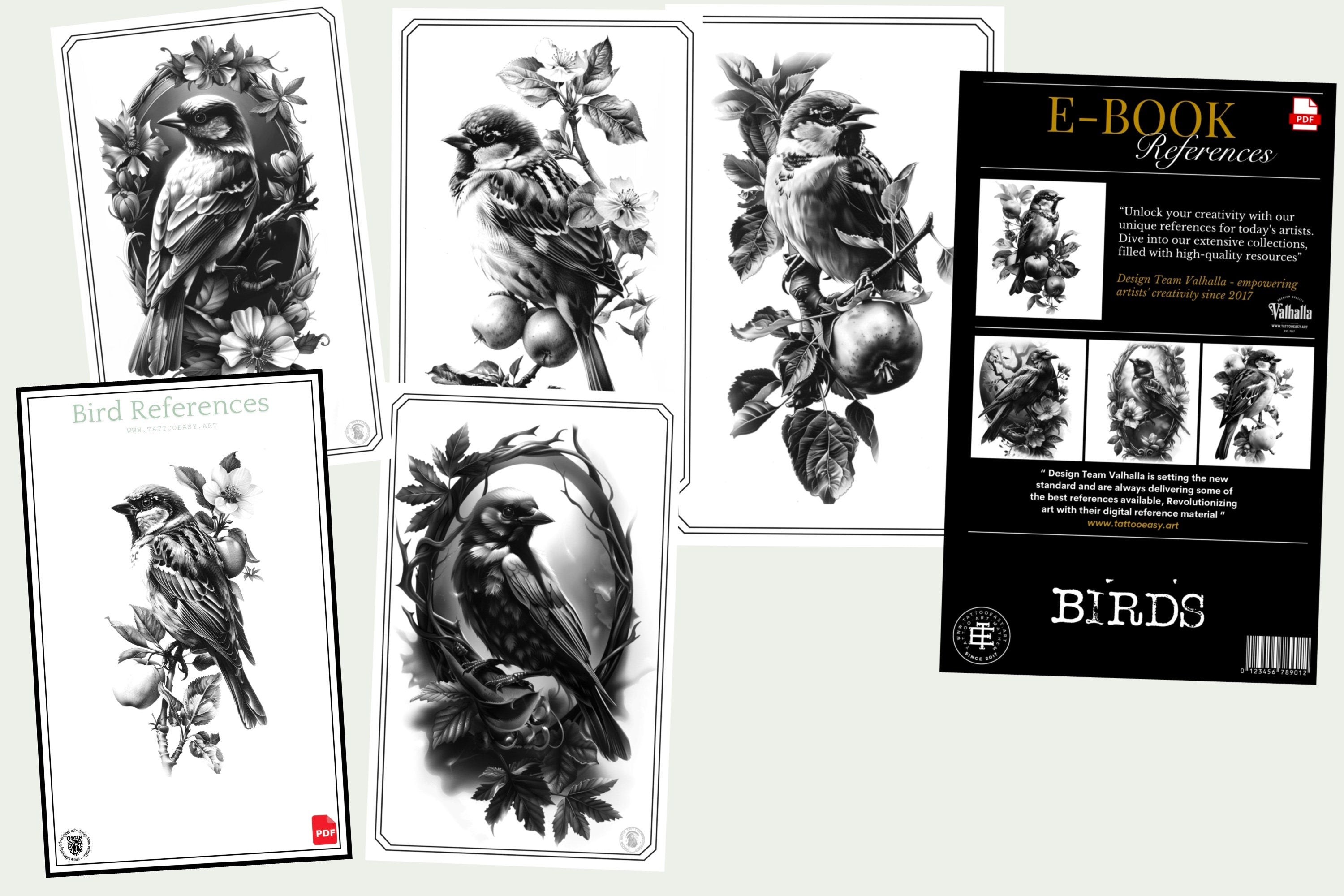 Birds & Branches - references for artists, Procreate and Pdf