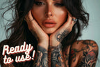 Procreate, Tea party, 35 designs drawn by hand ~ ready made tattoo templates