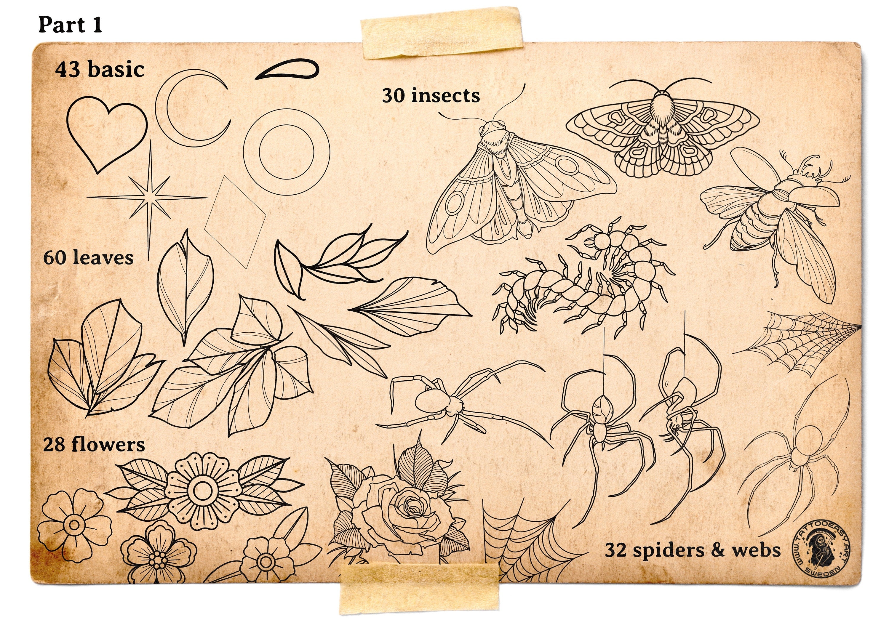 The Tattoo Art Toolkit: 1000+ Custom Stamps & Brushes (Digital Download)