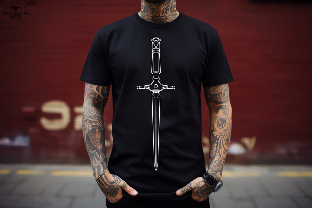 Dagger Tattoo Clipart, Outlined Dagger Designs (AI, SVG, PNG)