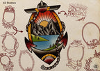 Traditional Tattoo Toolkit for Procreate, Build Your Own Designs, American Traditional Flash Brush Set