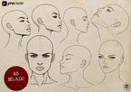 Procreate, Drawing neo-traditional ladies Vol.2 / 250+ designs