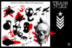 Trash Polka Procreate Kit: 400+ Custom Stamps, Brushes (Digital Download)