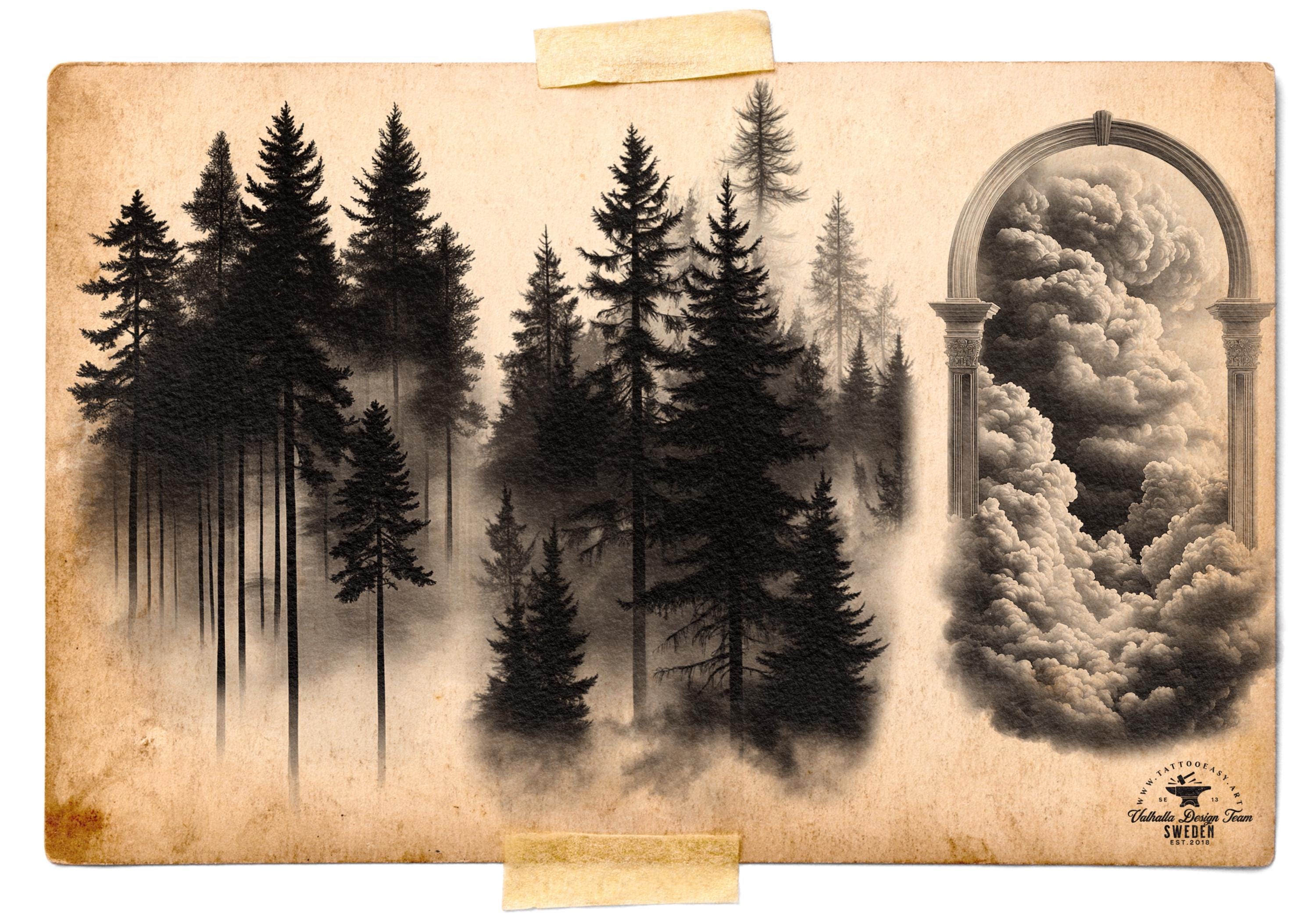 Procreate, Flow / tattoo Background design kit, 180+ unique procreate brushes & stamps