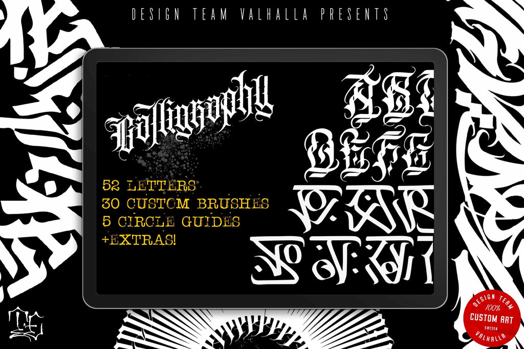 Procreate, Custom Calligraphy Volume 1