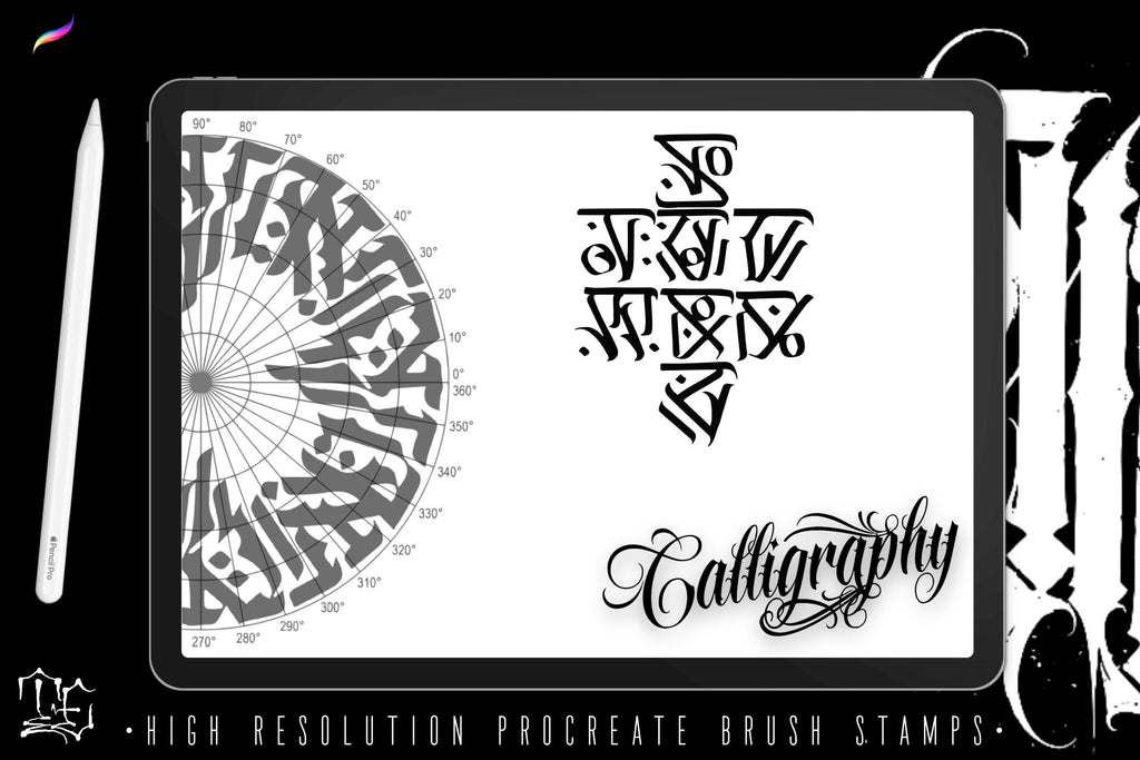 Procreate, Custom Calligraphy Volume 1