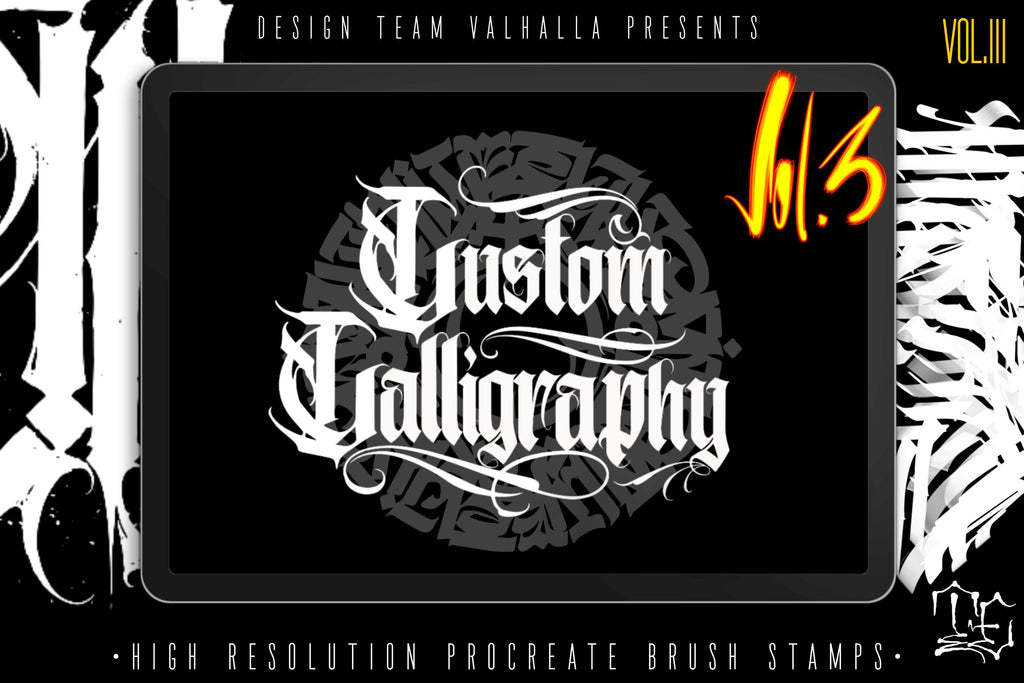 Procreate, Custom Calligraphy Vol.III