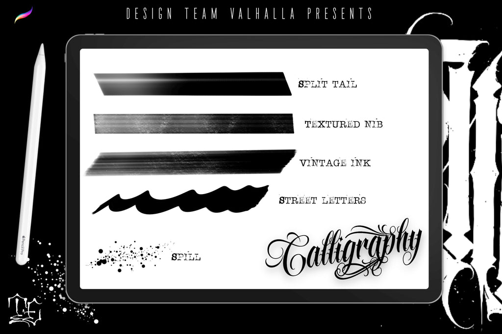 Procreate, Custom Calligraphy Volume 1
