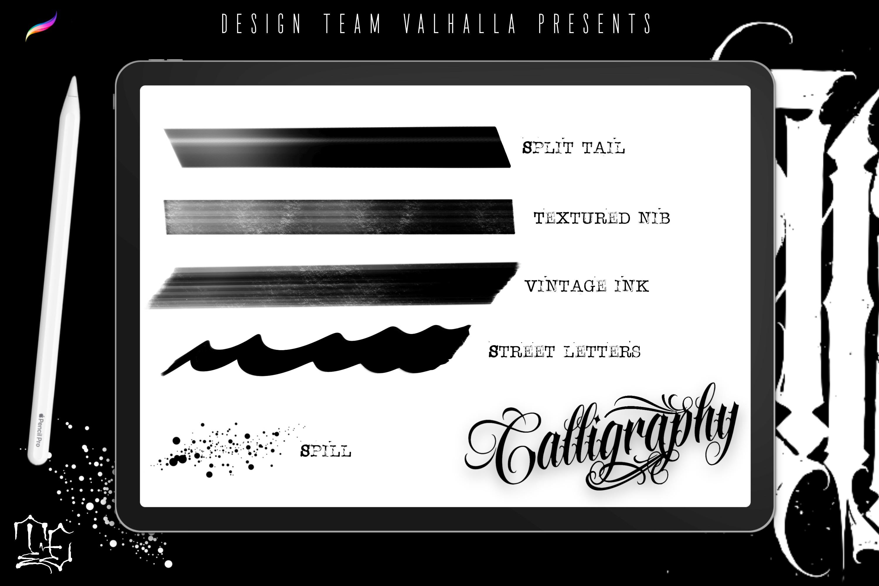 Procreate, Custom Calligraphy Volume 1