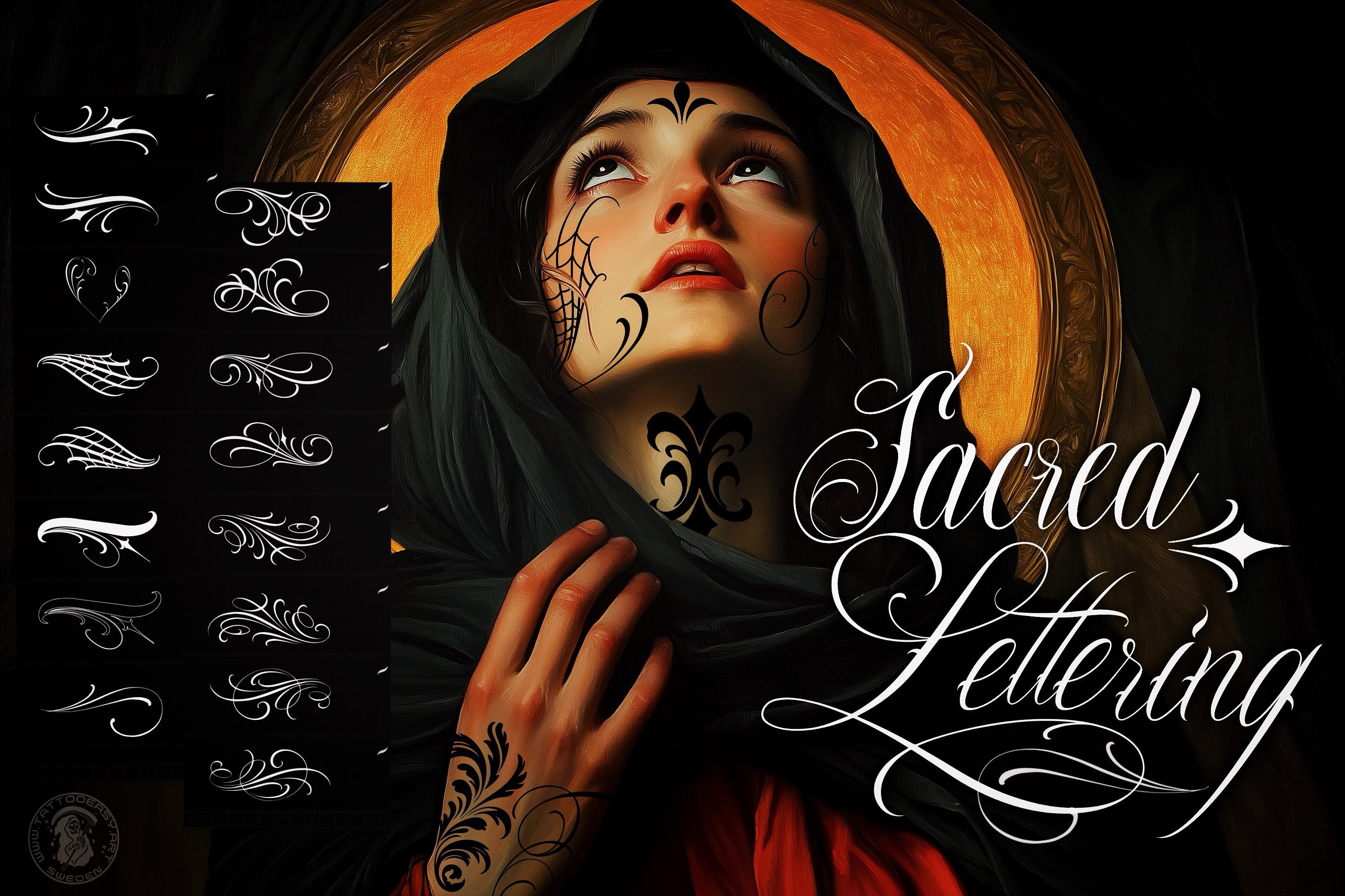 Chicano Lettering kit - Procreate XL | Cholo ( digital download ) Tattoo Fonts design kit
