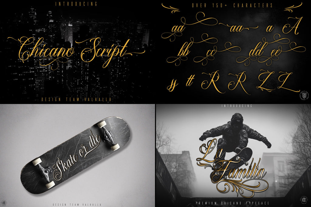 Chicano Lettering kit - Procreate XL | Cholo ( digital download ) Tattoo Fonts design kit