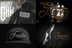 Chicano Lettering kit - Procreate XL | Cholo ( digital download ) Tattoo Fonts design kit