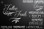Tattoo font bundle, t-shirt / logo design, 10 Handmade fonts