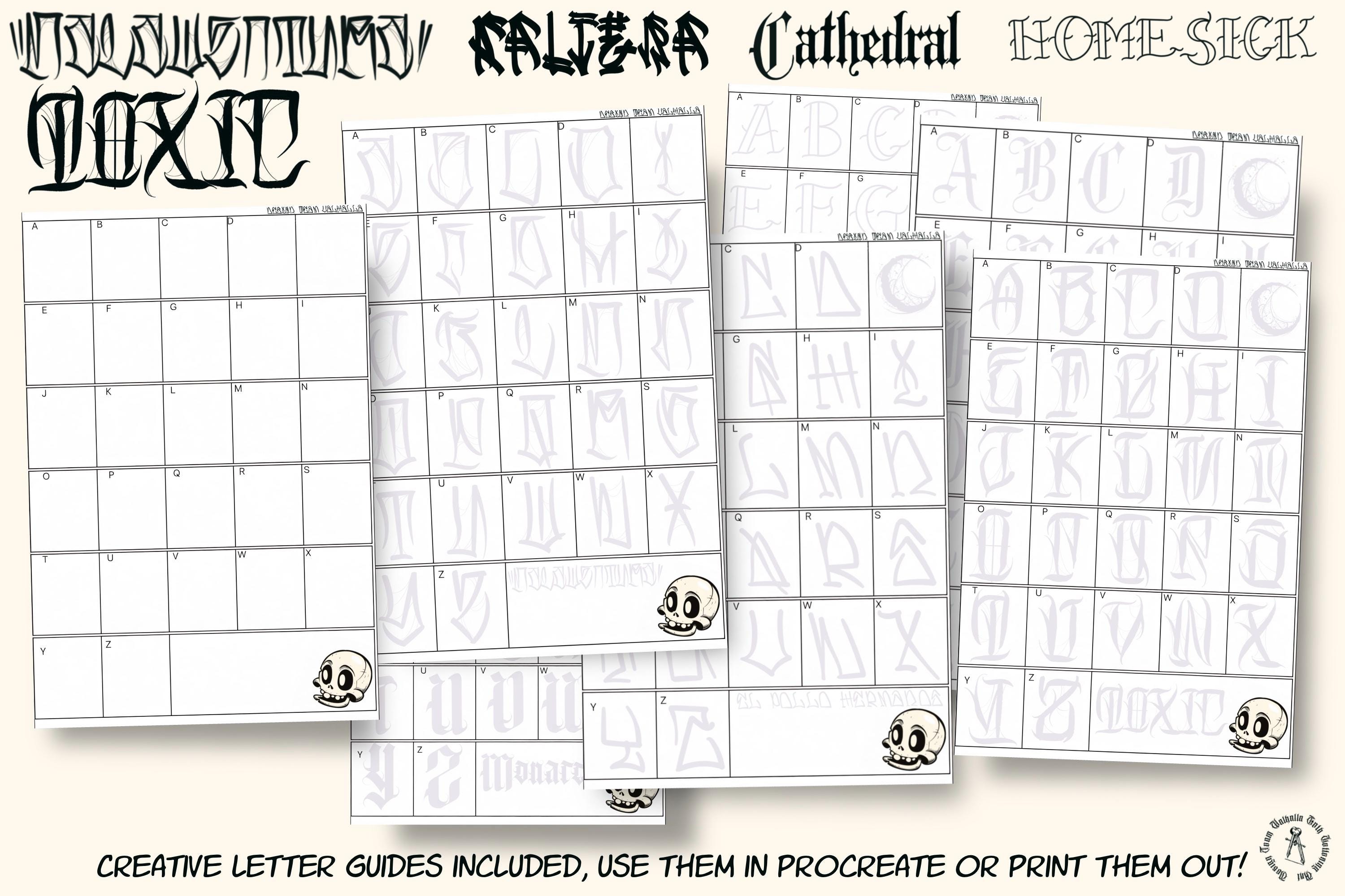 Procreate /Custom lettering brush bundle - creative kit