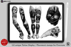 Procreate Tattoo Stamps: 145 Body Part Brushes for Tattoo Design