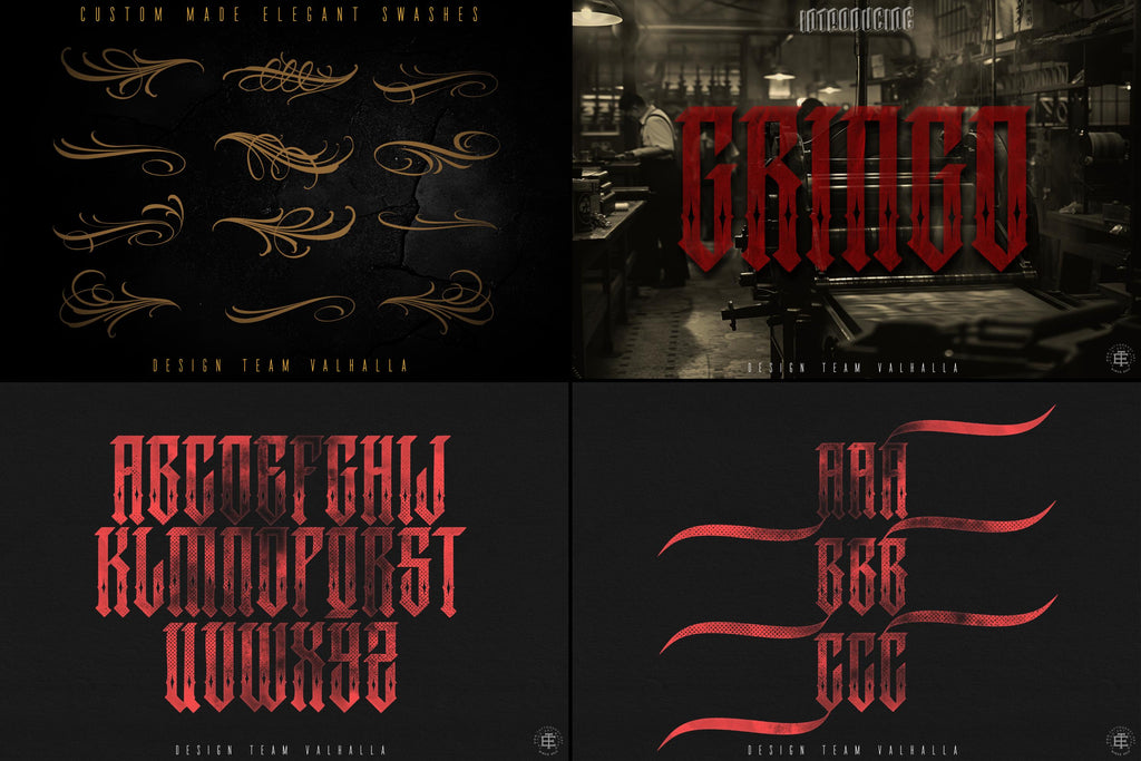 Chicano Lettering kit - Procreate XL | Cholo ( digital download ) Tattoo Fonts design kit