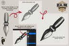 Procreate, Real Ink, custom brushes, canvases & textures