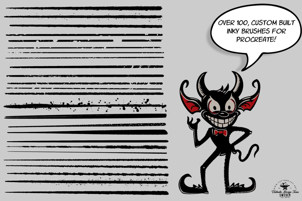 Procreate, Real Ink, custom brushes, canvases & textures