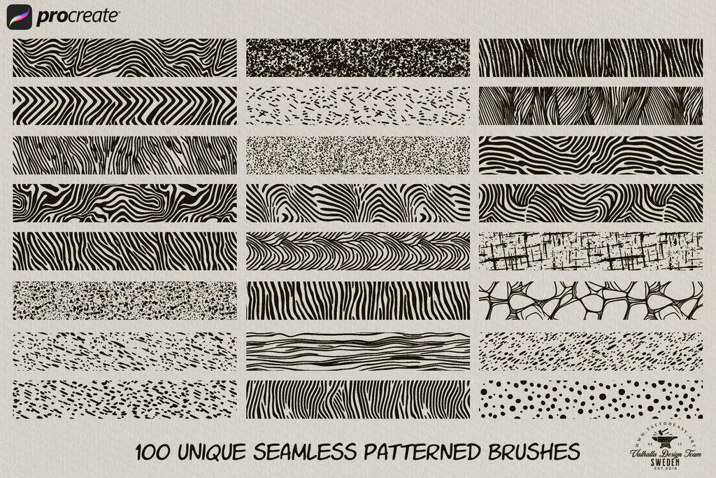 Procreate Screen Tone Generator: 100+ Texture Brushes - RetroTone & TextureMania (Digital Download)
