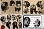 Neo-Traditional Lady Tattoo Design Kit: 2000+ Procreate Stamps, SVG & PNG Files