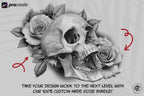 Rose Tattoo Flash References: Procreate Stamps, SVG, PNG (2000+ Elements)