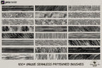 Vintage Press Procreate Brushes: 200 Retro Printmaking & Engraving Textures