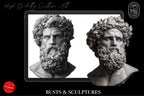 Greek Mythology Tattoo Art: Procreate Stamps, SVG, PNG (2500+ Elements)