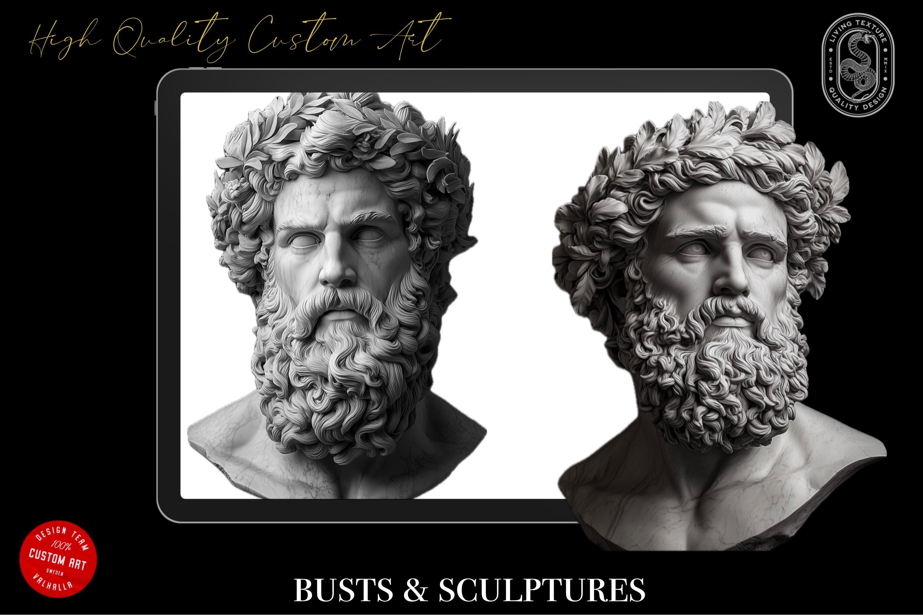 Greek Mythology Tattoo Art: Procreate Stamps, SVG, PNG (2500+ Elements)