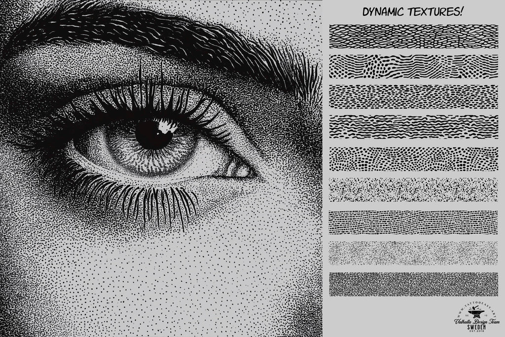 Procreate, Real Ink, custom brushes, canvases & textures