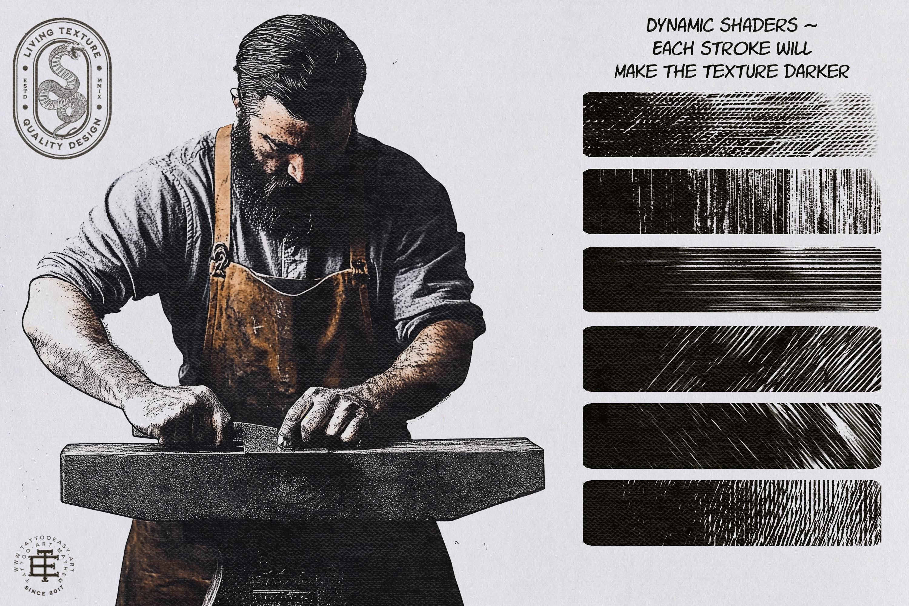 Vintage Press Procreate Brushes: 200 Retro Printmaking & Engraving Textures