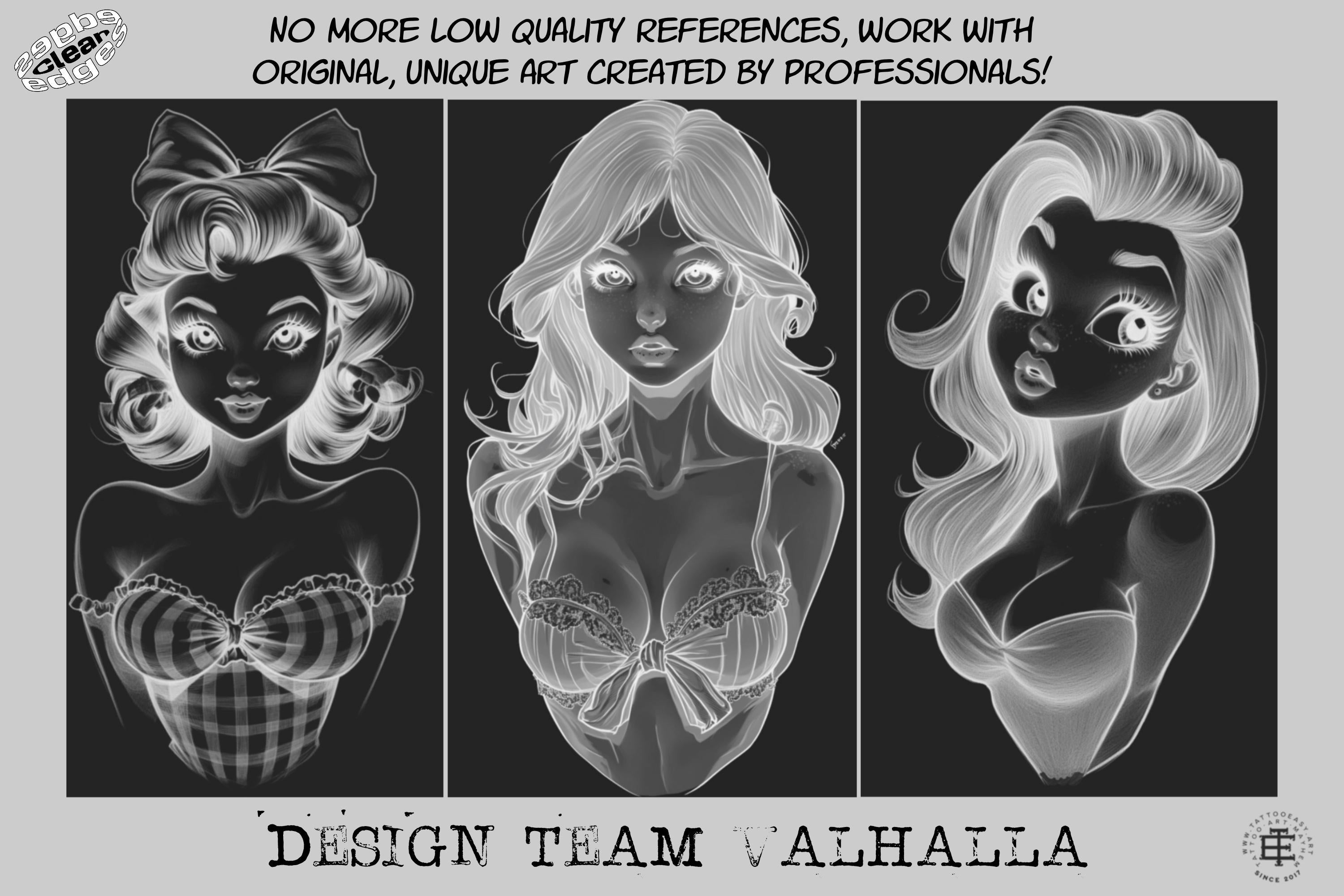 XXL Pinup Reference Library - 4300+ Procreate Stamps, SVG & PNG Files