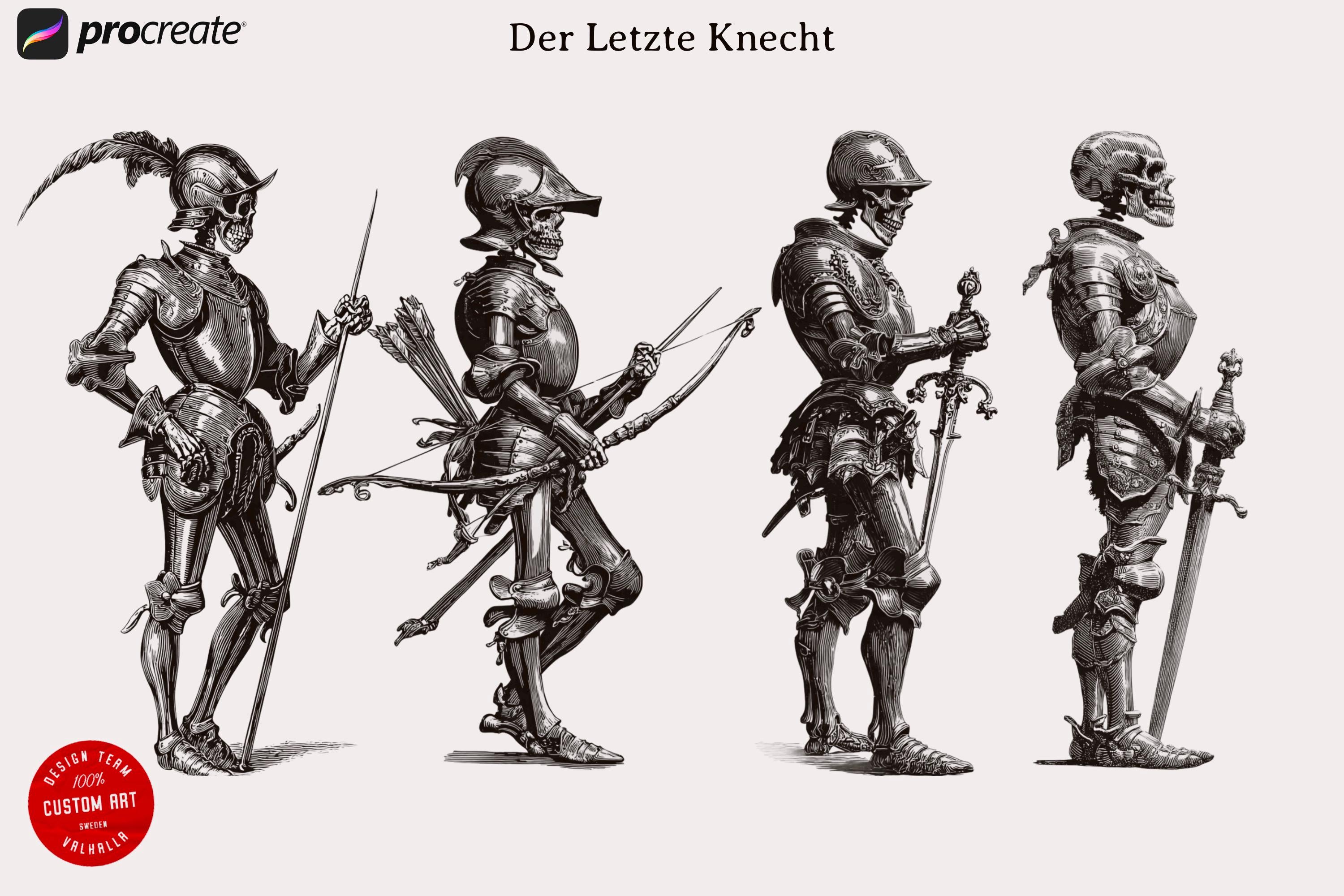 Procreate / Ashborn Crusade, The march of the damned ~ medieval inspired reference library for artists! Custom art
