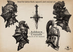 Procreate / Ashborn Crusade, The march of the damned ~ medieval inspired reference library for artists! Custom art