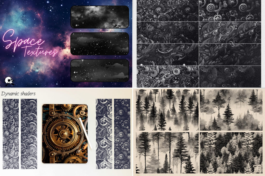Procreate Texture Brushes: 19 Custom Brush Bundles