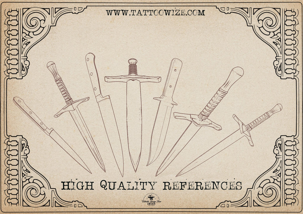 200+ Weapon Procreate Brushes, Swords, Guns, Knives (Digital Download)