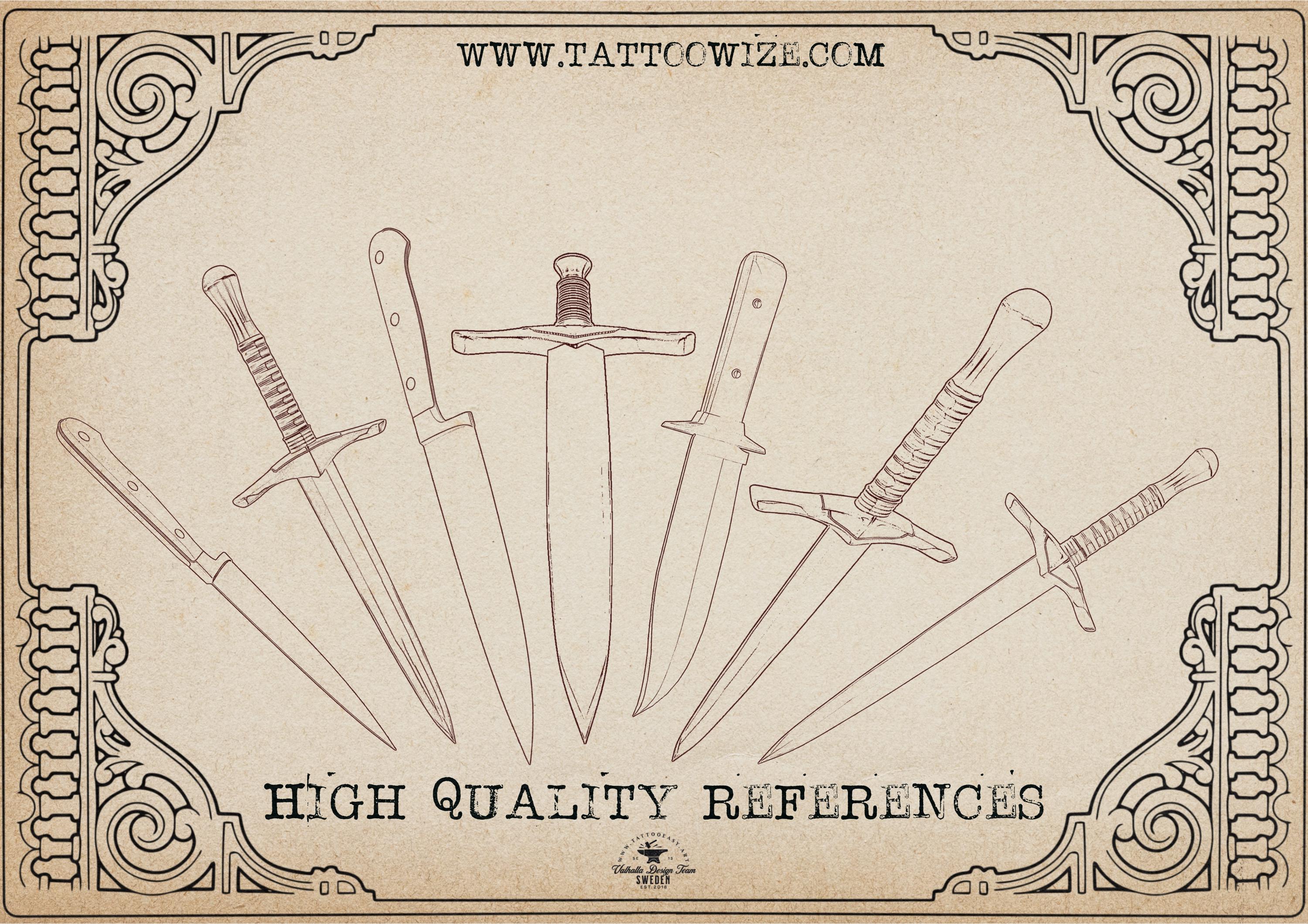 200+ Weapon Procreate Brushes, Swords, Guns, Knives (Digital Download)