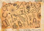 Traditional Tattoo Toolkit for Procreate, Build Your Own Designs, American Traditional Flash Brush Set