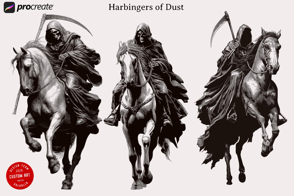 Procreate / Ashborn Crusade, The march of the damned ~ medieval inspired reference library for artists! Custom art