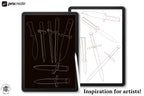Procreate & png, Artist Reference Library ~ Dagger references, original art for Procreate, ~150 design elements