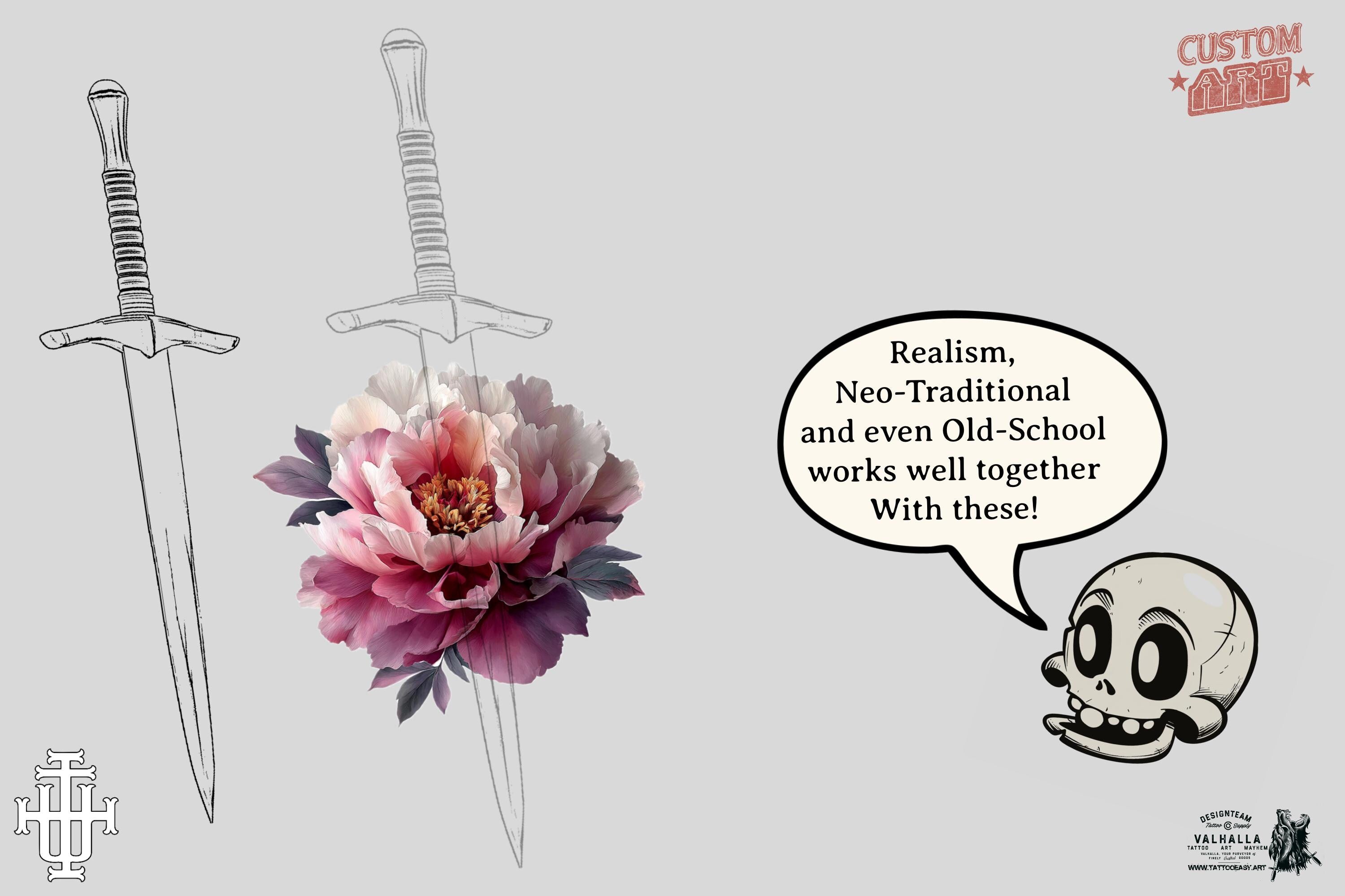 200+ Weapon Procreate Brushes, Swords, Guns, Knives (Digital Download)