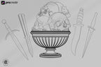 Neo-Traditional Tattoo Brushes for Procreate: 1000+ Art Reference Kit (Digital Download