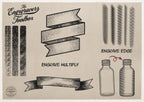 Procreate Engraving Brush Kit: 360+ Woodcut Texture Brushes & Canvas (Digital Download