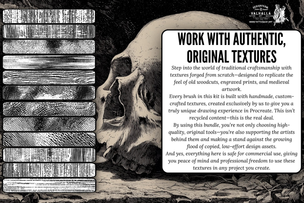 Medieval Ink Procreate Brushes: Old World Woodcut & Engraving Textures (200+ Custom Brushes) (Digital Download