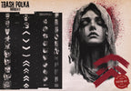 Trash Polka Procreate Kit: 400+ Custom Stamps, Brushes (Digital Download)