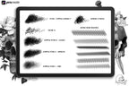 Procreate, stick n poke ~ 100% custom made brushes, designs, canvas & palettes