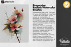 Procreate Watercolor Brush Set: AquaSoft + Studio, Realistic Canvas Textures Digital Download