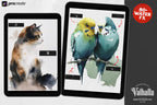 Procreate Watercolor Brush Set: AquaSoft + Studio, Realistic Canvas Textures Digital Download