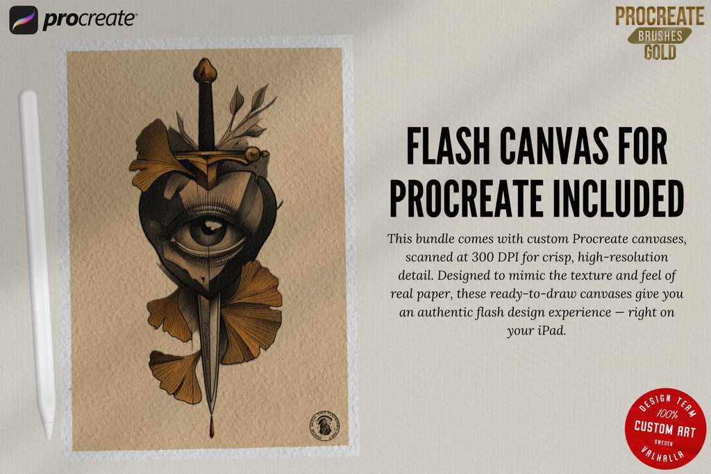 Procreate Tattoo Brushes: The Real Needles - 80+ Custom Brush Set